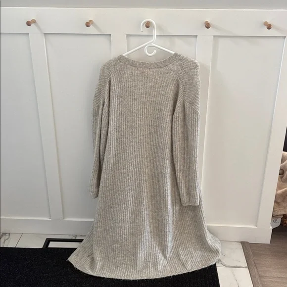 Joe Fresh Light Gray Ribbed Open Cardigan - Picture 4 of 4